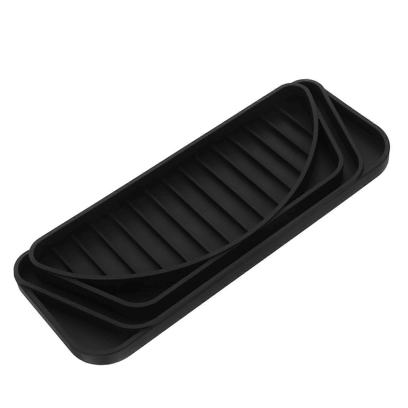 Black Silicone Tray for Refrigerator Drip Catcher Water Protector