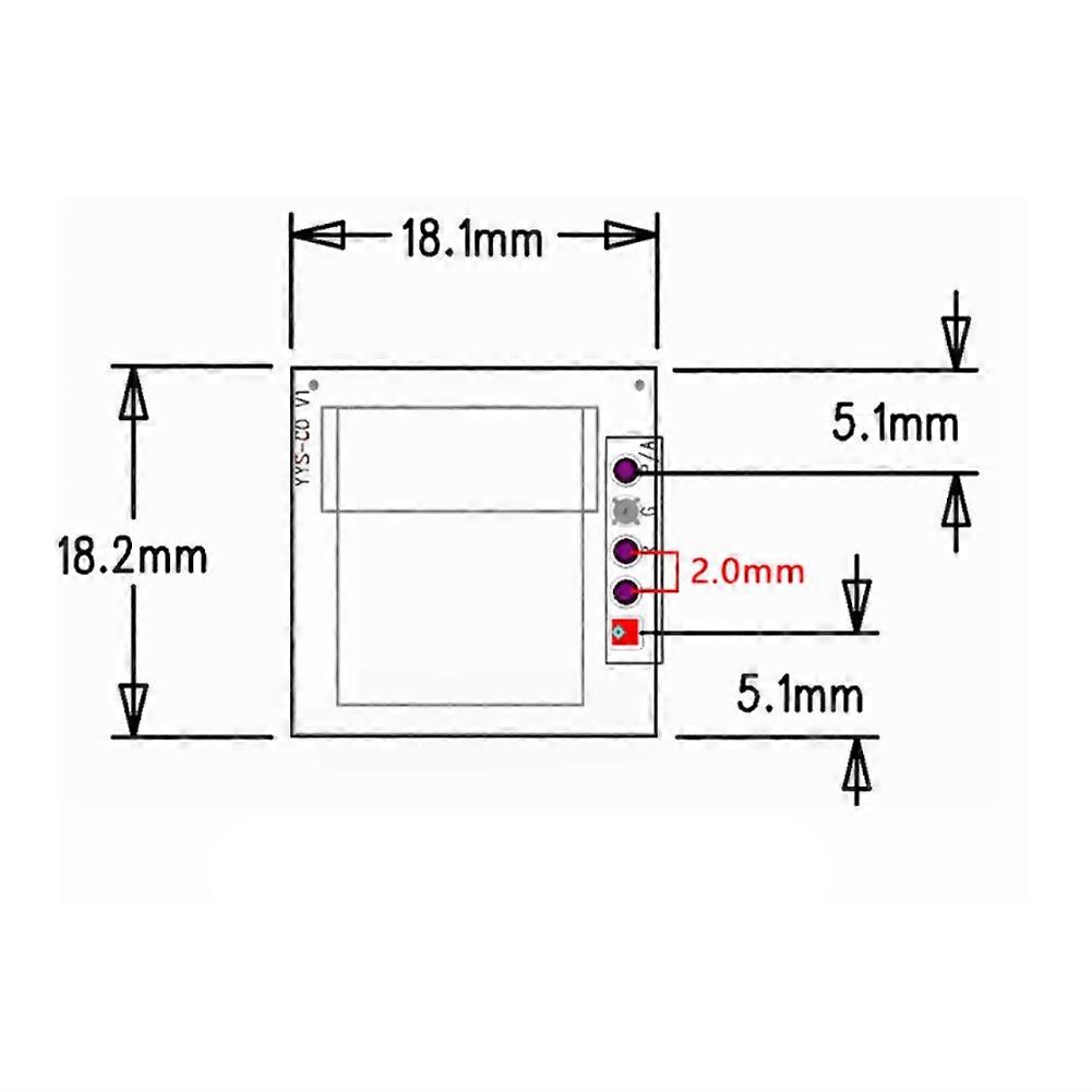 CO-Gassensor Kohlenmonoxidsensor UART Digitaler Ausgang SC16B-CO (0-1000PPM)