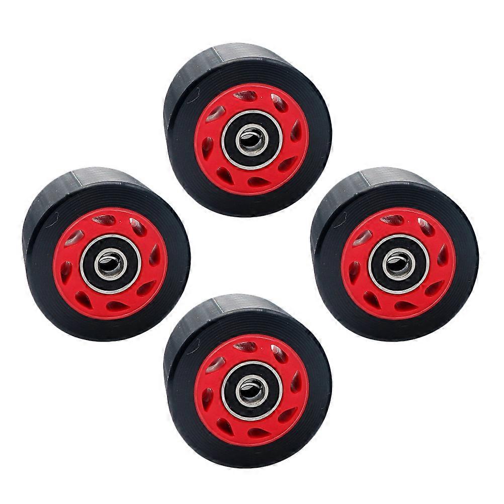 Roller Skates Wheels Double Outdoor 2Sets with Durable PU Material