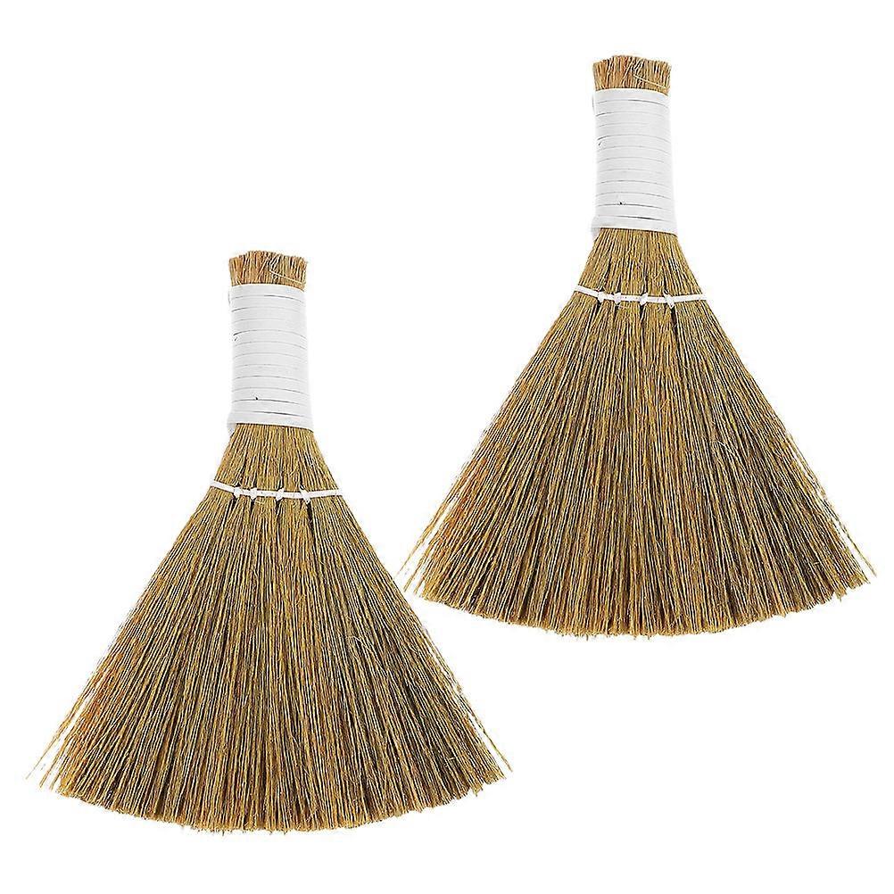 Small Hand Broom for Table Dust Cleaning 2Pcs Portable Desktop Brush