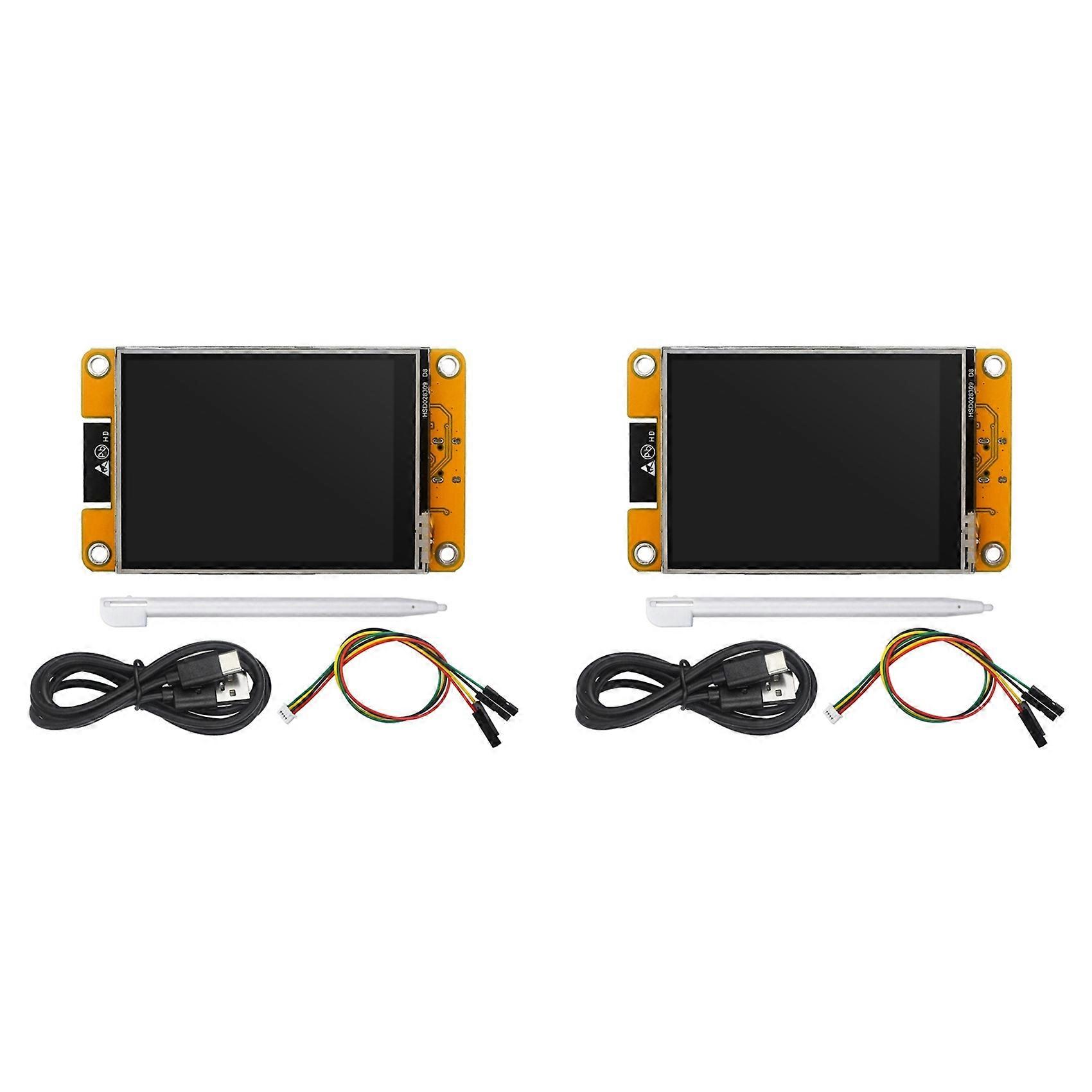 2X ESP32 Development Board 2.8-Inch Resistive Touch Screen ESP32-32E Module WIFI Bluetooth TFT Display Module