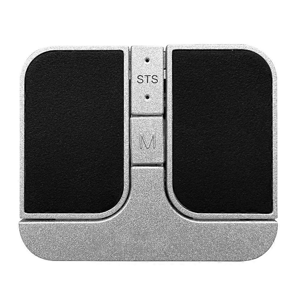 Mini Square Mouse Wireless Computer Mouse 3 Mode BT/2.4G/USB Mini Capacitive Mouse for PC Laptop Notebook Desktop Silver