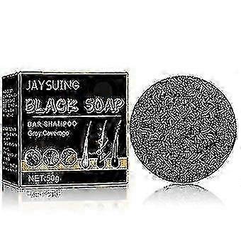 Jaysuing Black Soap For Hair, Black Soap Bar, Gray Coverage Bar Shampoo, Black Hair Soap Bar For Men Women -3030463805963