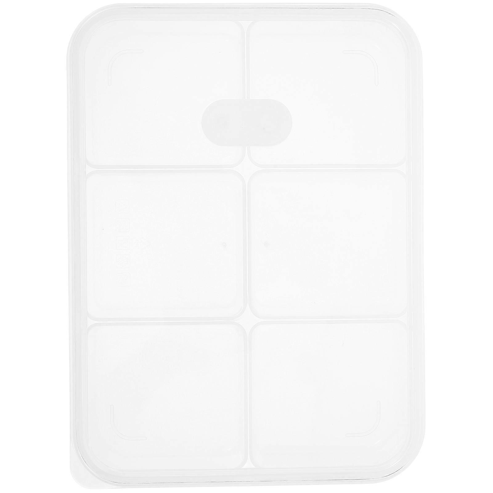 Fridge Food Prep Container 6-Compartment Meat Storage Box