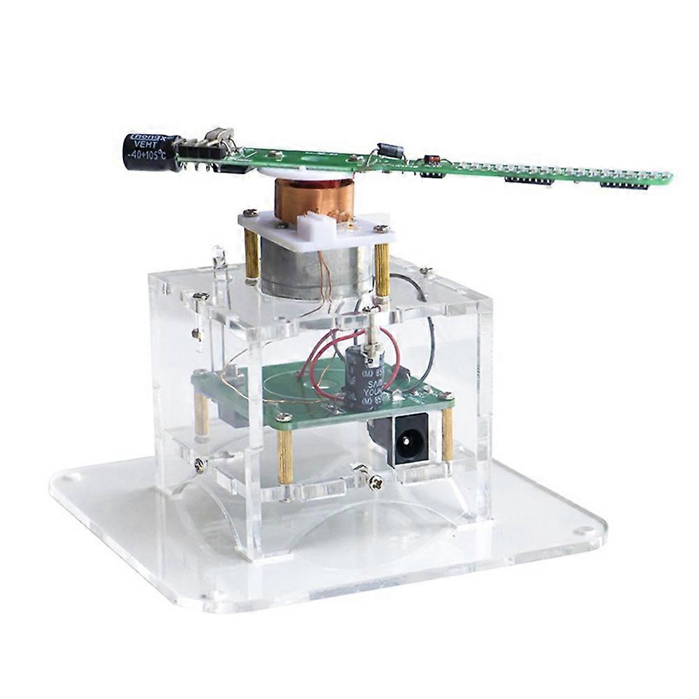 Flat Rotation LED Dot Matrix Display DIY Kit 51 Single Chip Microcomputer Welding DIY Electronic Parts,No Downloader