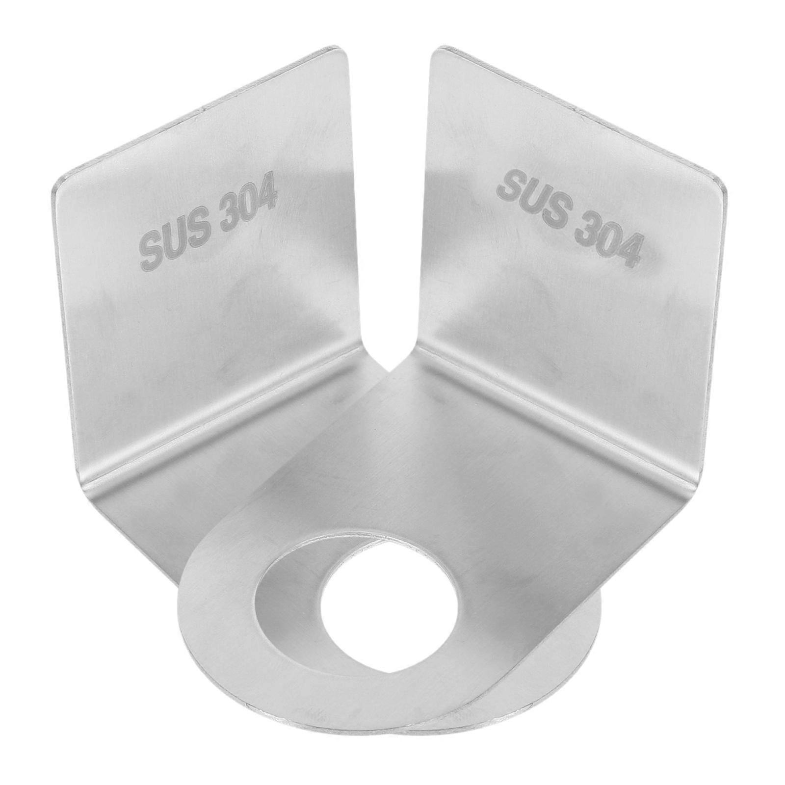 Silver Wall-Mounted Shower Gel Bottle Holder for Bathroom Storage 2Pcs