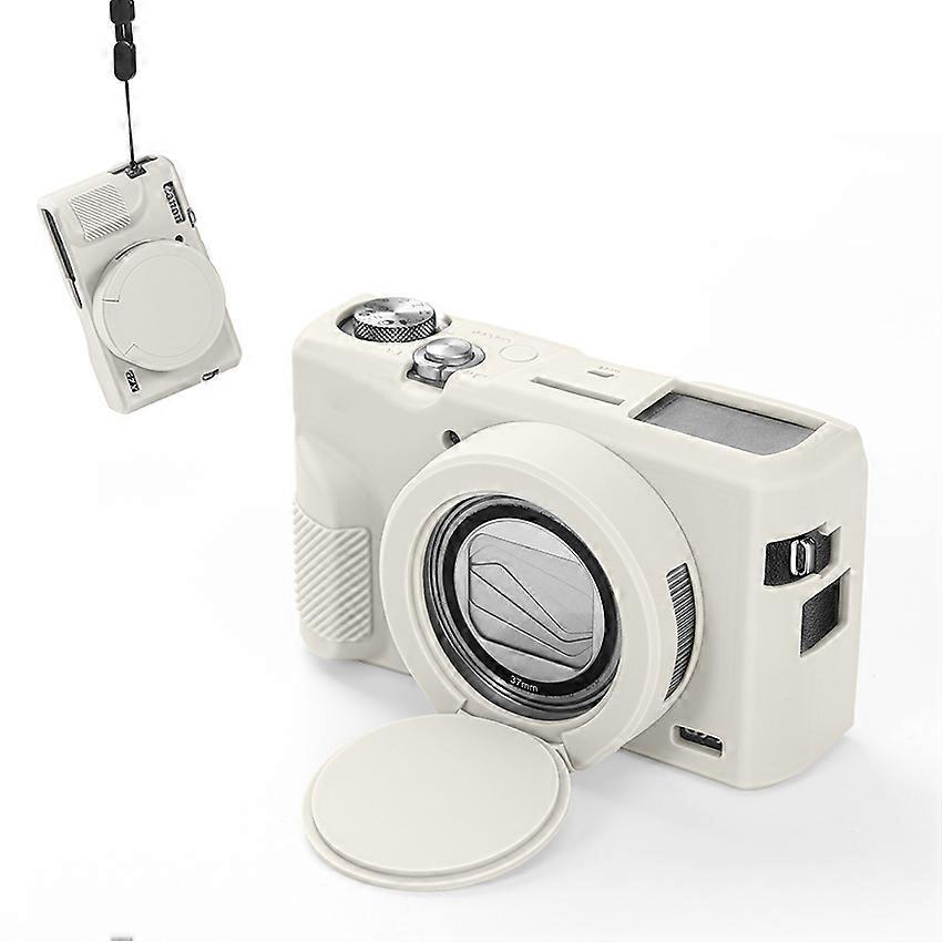 Camera Silicone Case Pretective Case for Canon G7X Mark III - 1 PCS Beige