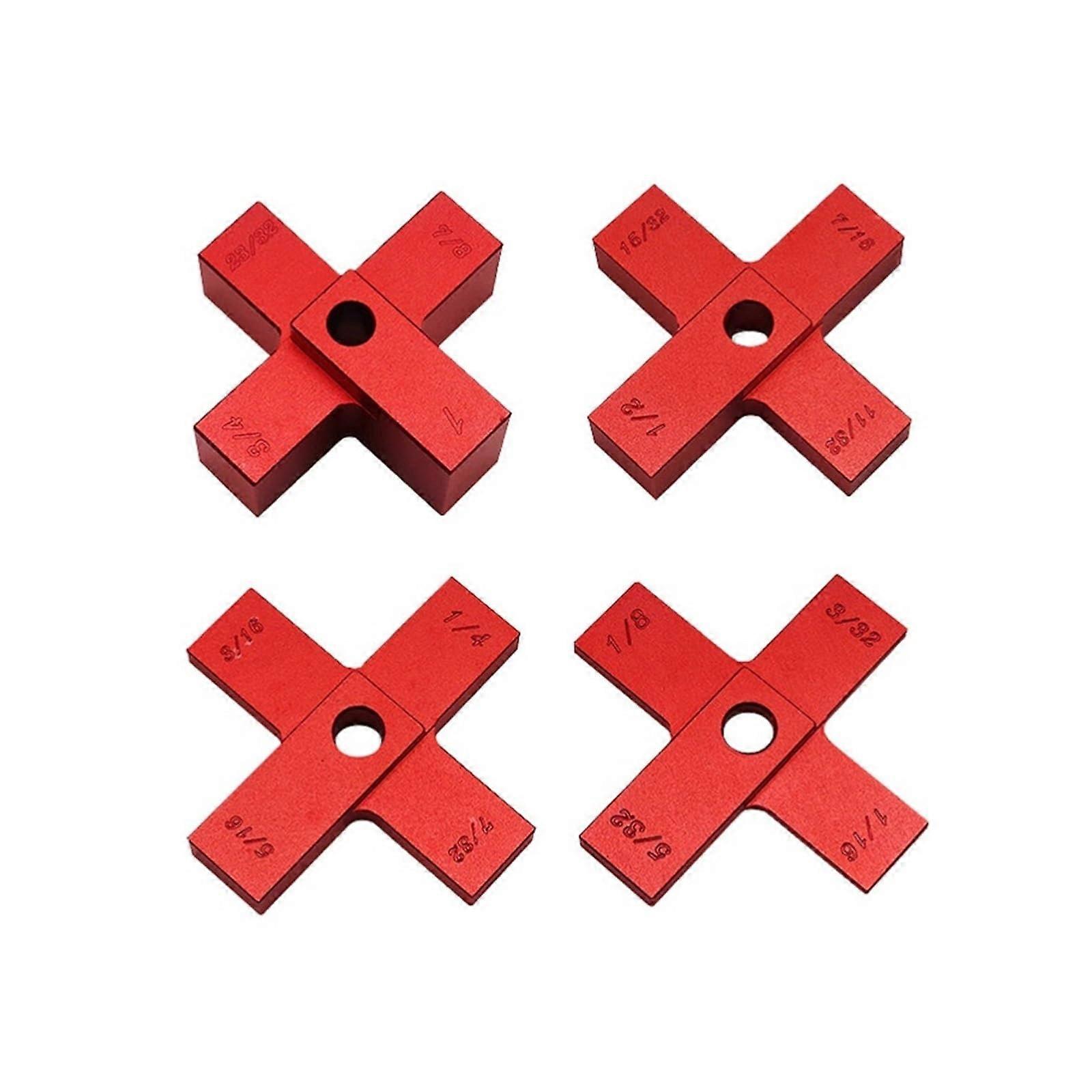 Router Table Setup Blocks 4 Pack Precision Aluminum Height Gauge Set for Quick Adjustment