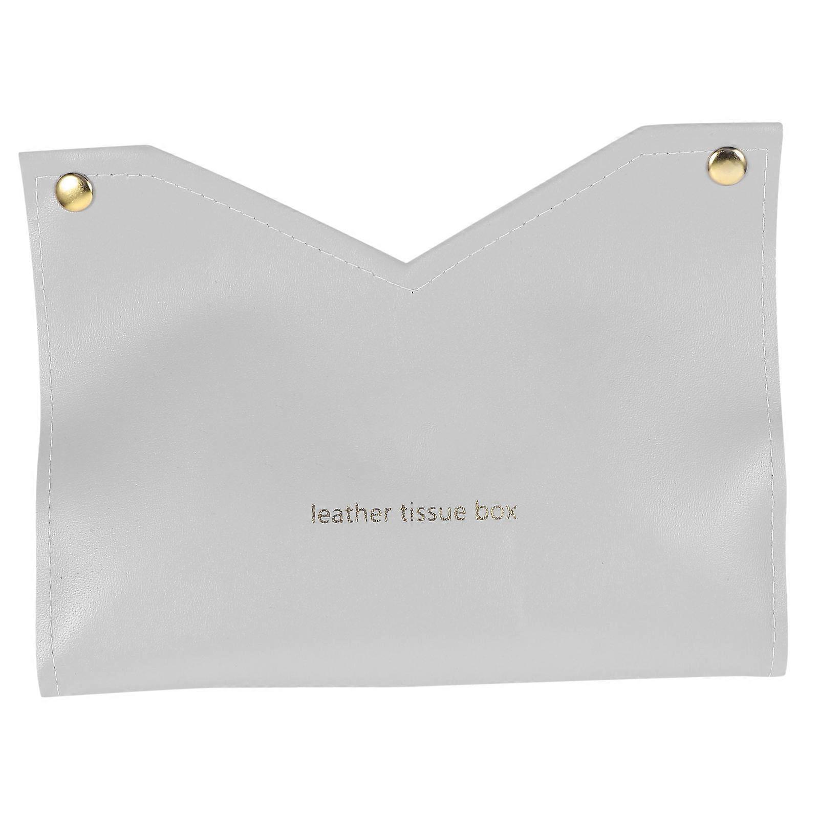 Tissue Dispenser Storage Pouch Rectangular Shape Bathroom Paper Towel Holder 19x12cm 1Pcs