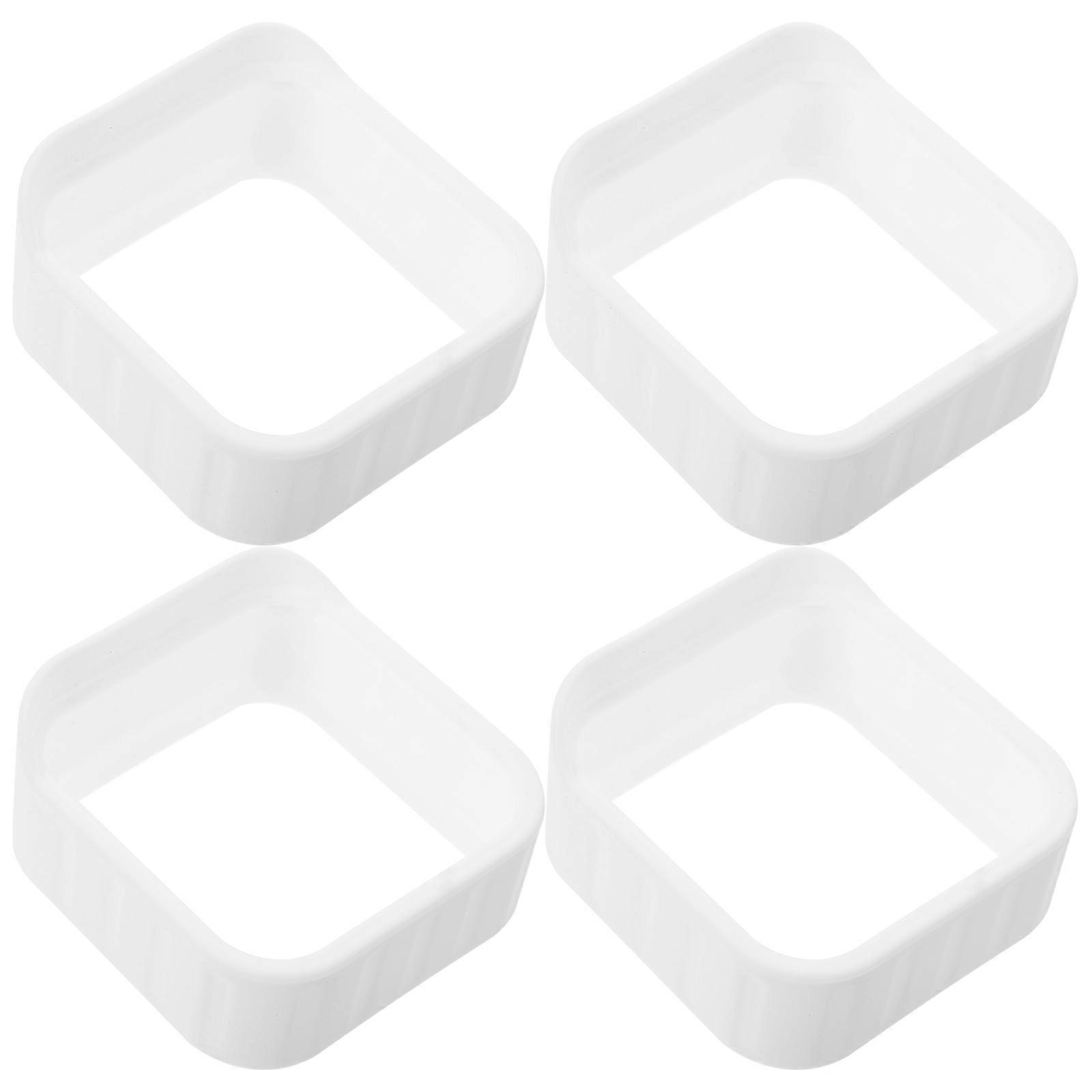 Camera Protective Cover Silicone Skin for Weather Proof Use 4Pcs White Pack