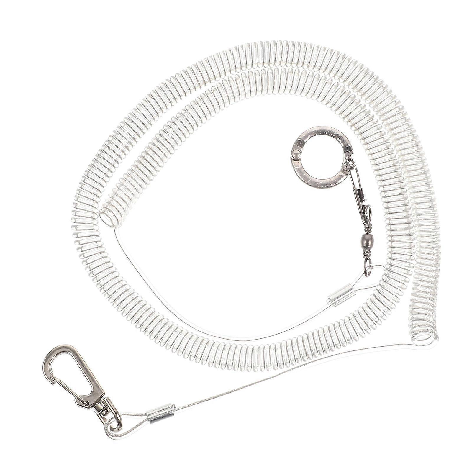 Pet Bird Leash Parrot Training Leash Outdoor Training Lightweight Silver 1Set