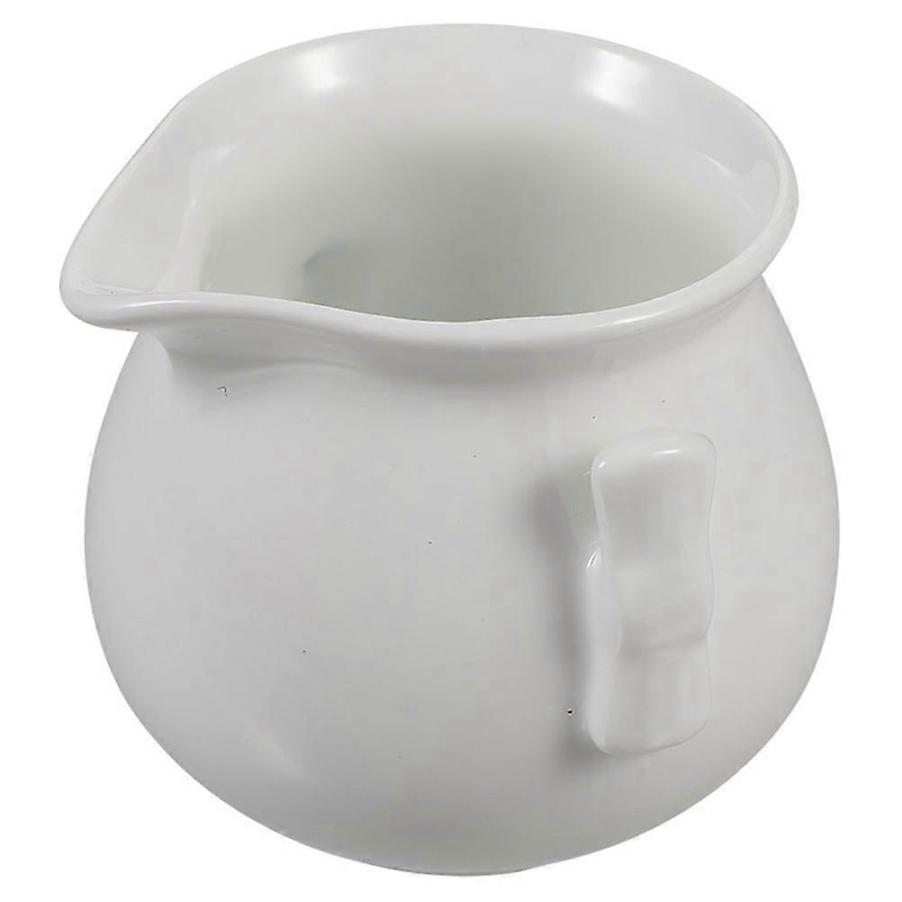 White Ceramic Sauce Container Gravy Boat for Home Tableware