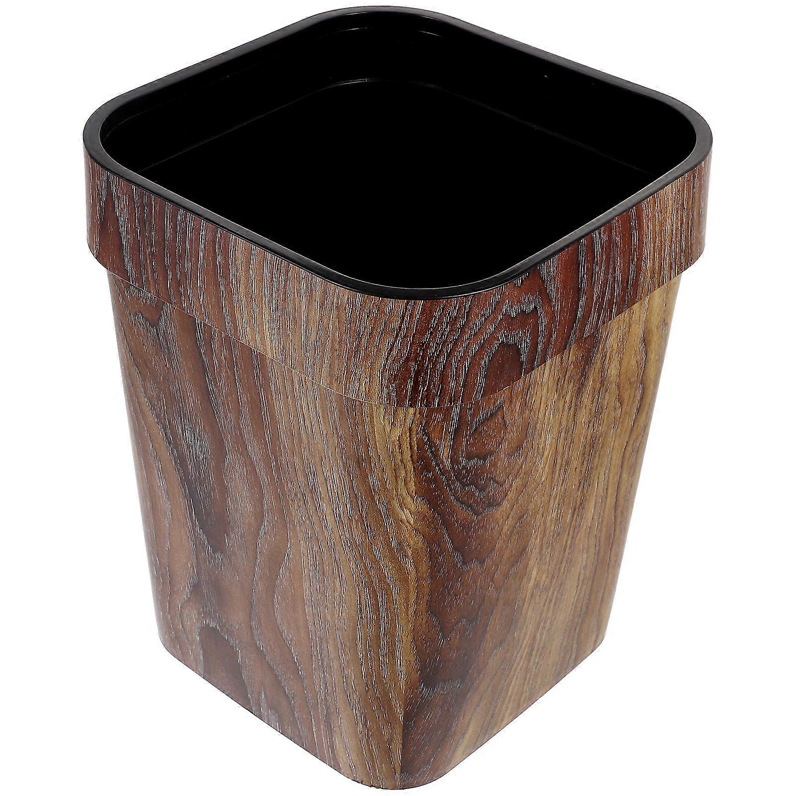 Square Garbage Can Plastic Trash Can for Home 1Pcs Creative Storage Bin