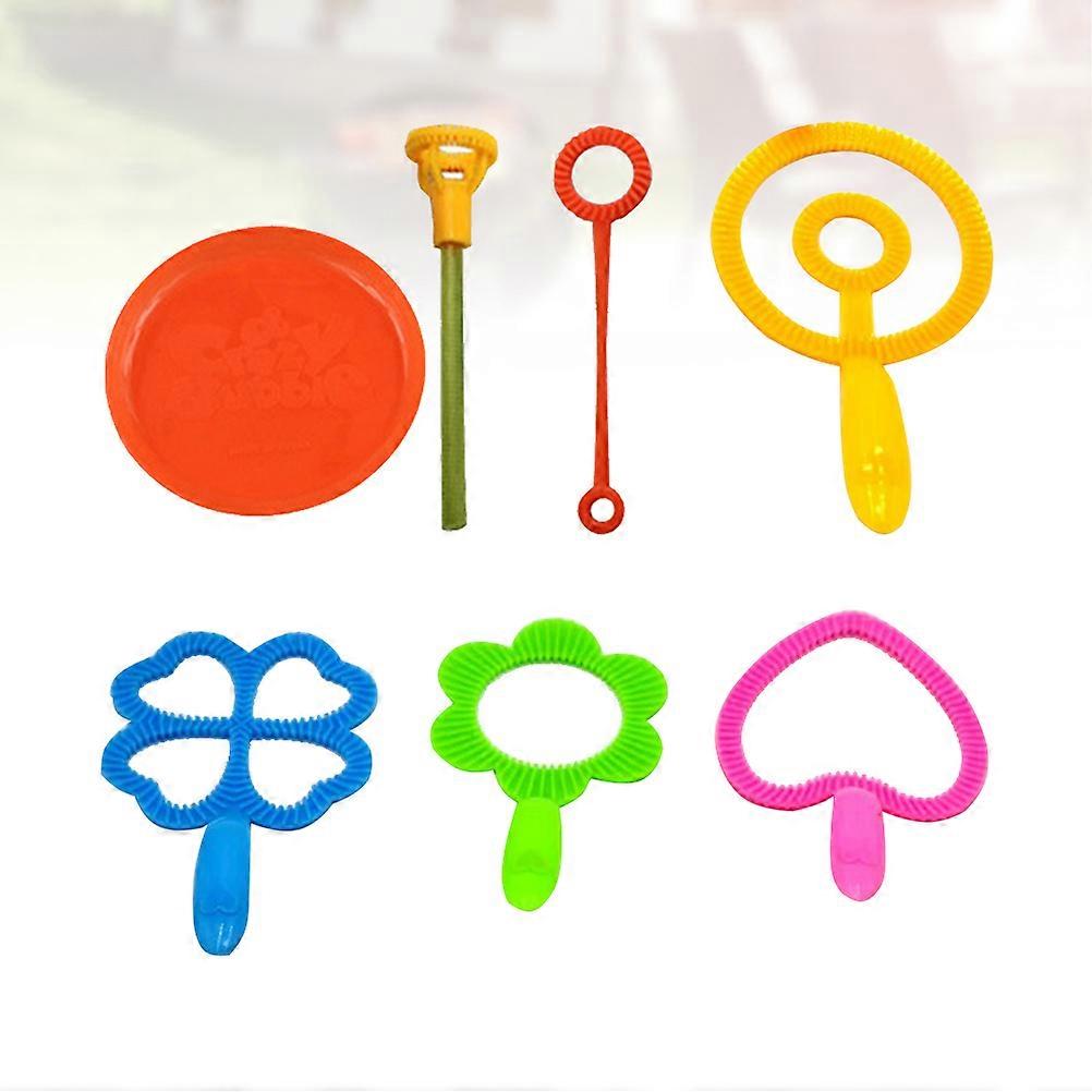Blowing Bubble Tools Creative 7Pcs Children Bubble Maker Toy Set for Outdoor Fun