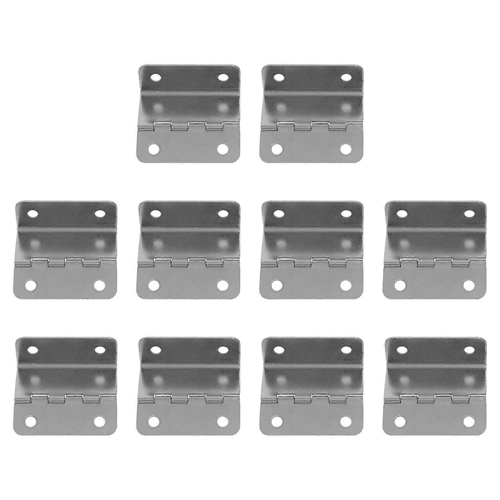 Metal Hinges Four-Hole 10Pcs for Dressing Mirror Installation Use