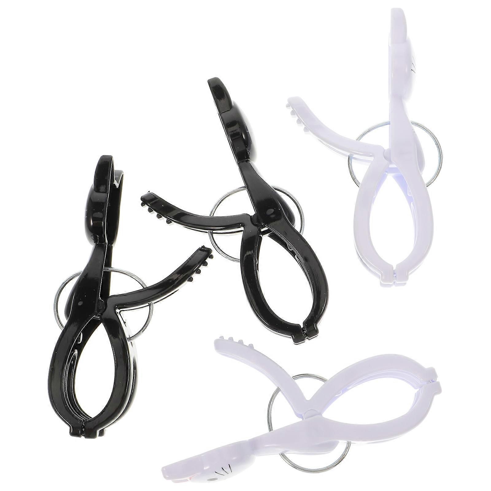 Beach Towel Clamps Cartoon Cat Shape for Displaying Use 4Pcs Plastic