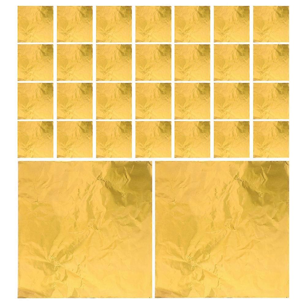 Golden Candy Packaging Sugar Candy Wrappers for Wrapping 300Pcs Foil Sheets