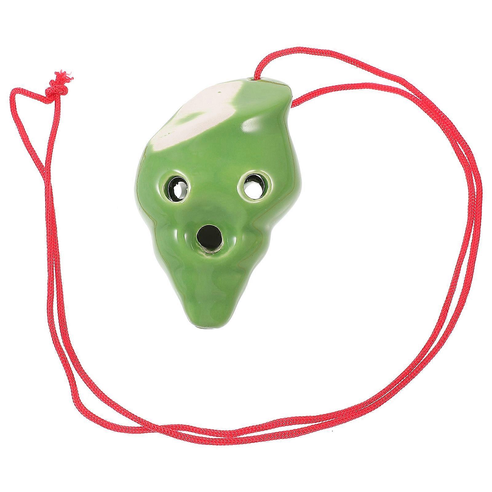 Creative Ocarina Music Lover Conch Shape Ceramic Hand-painted 1Pcs