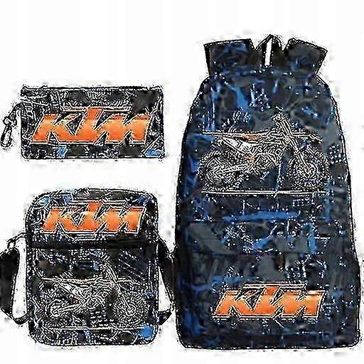 Ktm Cross School Set Backpack Bag Pencil Case