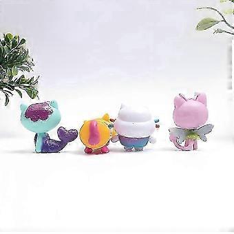 2025 13pcs Gabby Dollhouse Figure Set Smiling Cat, Mercat Cartoon Toy for Kids Birthday Gift