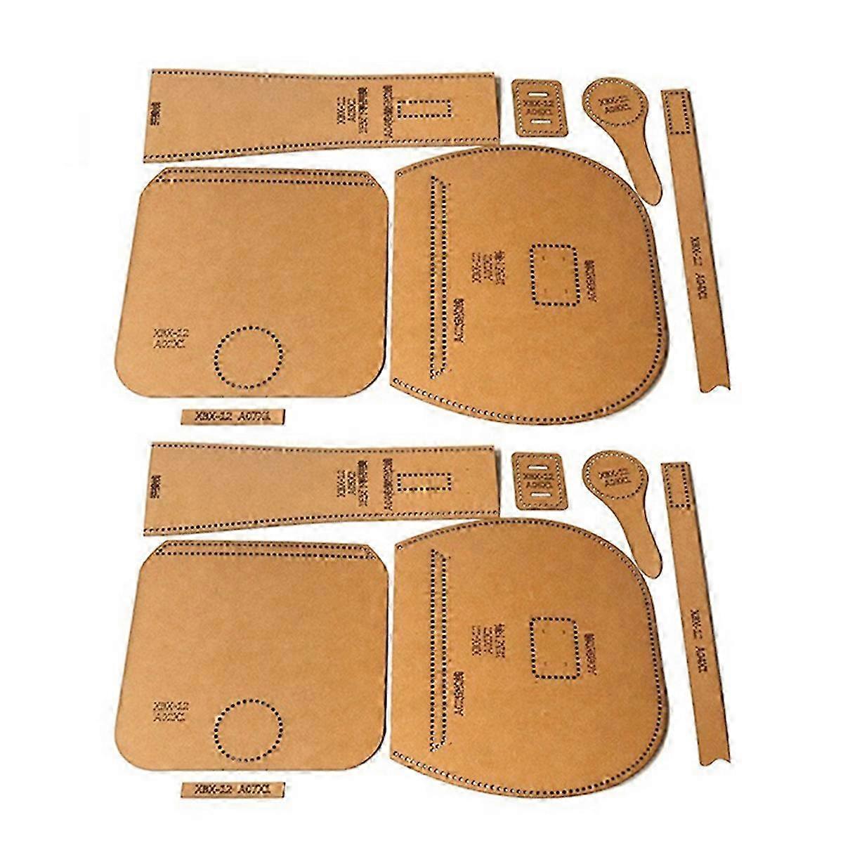DIY Leather Tool Kit Kraft Handbag Sewing Pattern Size 21x19x6.5CM