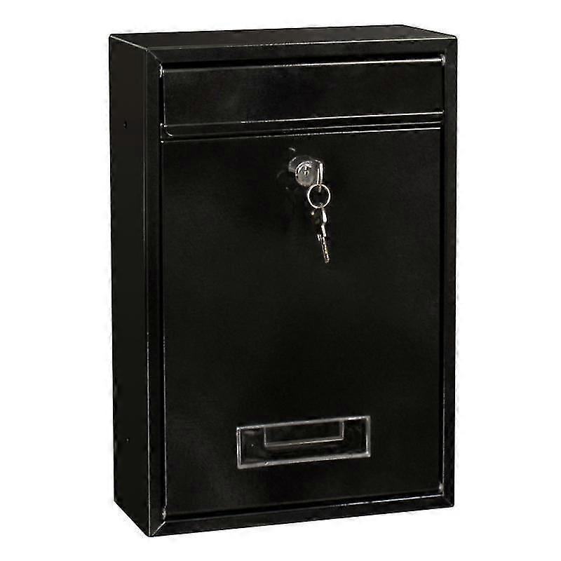 Outdoor Lockable Wall Mounted Hanging Iron Post Letter Box Mailbox with Key
