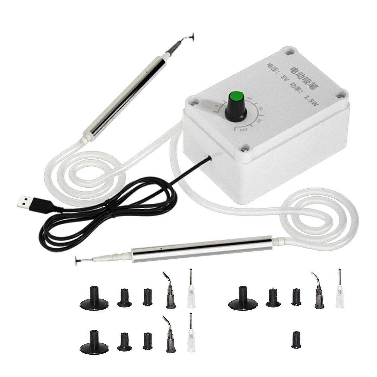 USB Powered IC Chip Vacuum Suction Pen with Adjustable Strength and Antistatic Protection