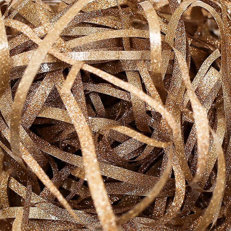 EcoFriendly Gold Raffia Paper Ribbon for Gift Wrapping, Durable Decorative Craft String 200g