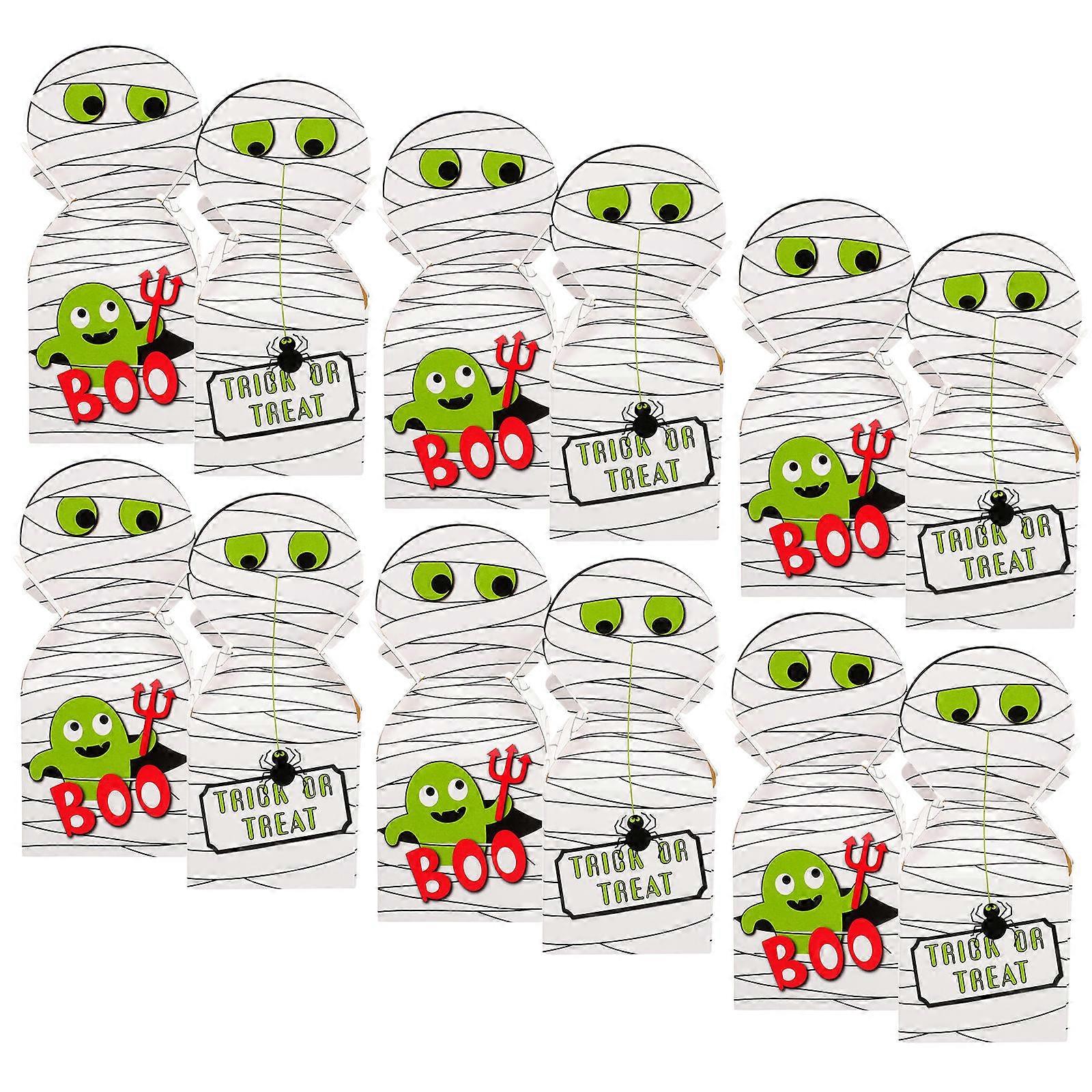 Halloween Candy Boxes Cartoon Cardboard Boxes for Storage 24Pcs