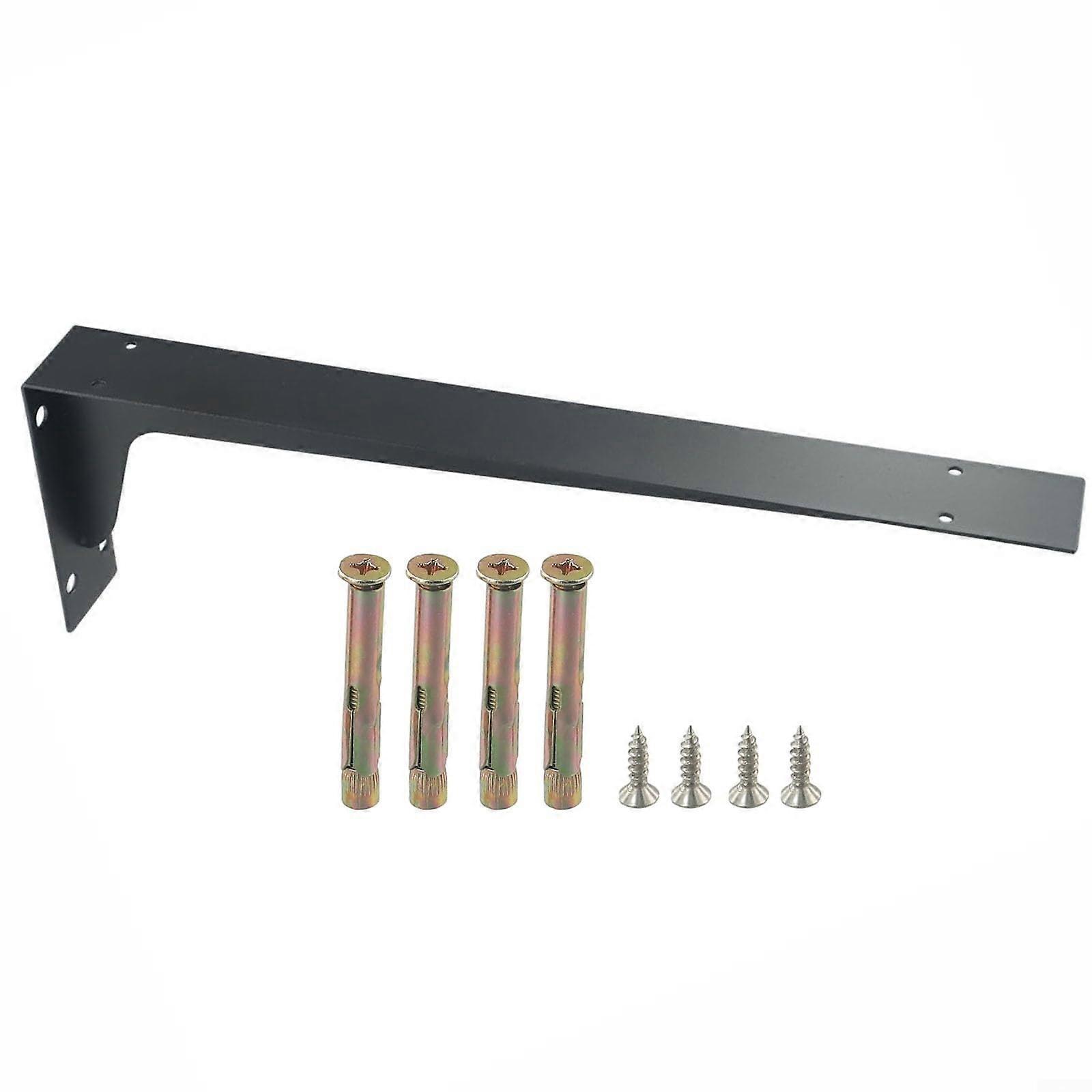Heavy Duty Floating Shelf Bracket 18 Inch Wall Mounted Metal Triangle Support with Installation Kit
