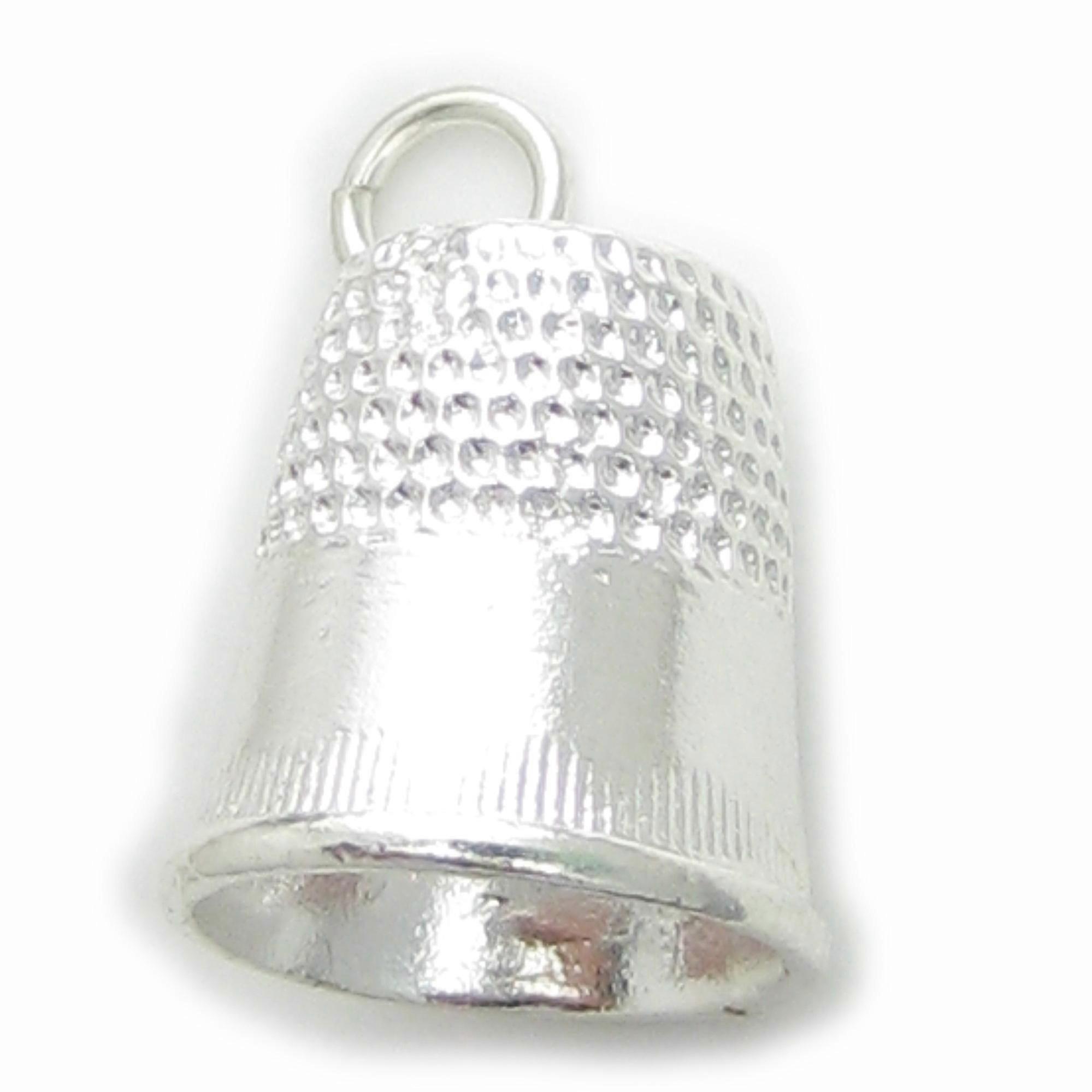 Thimble sterling silver charm .925 x 1 Thimbles sewing charms