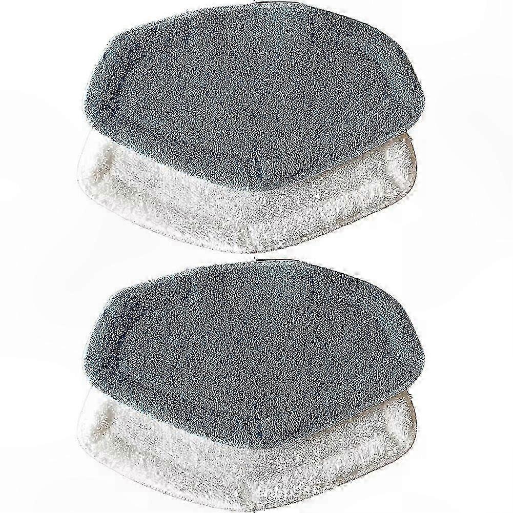 Microfiber Steam Mop Replacement Pads, 4-Pack Dual Plus Cloths for Cleaning Floors