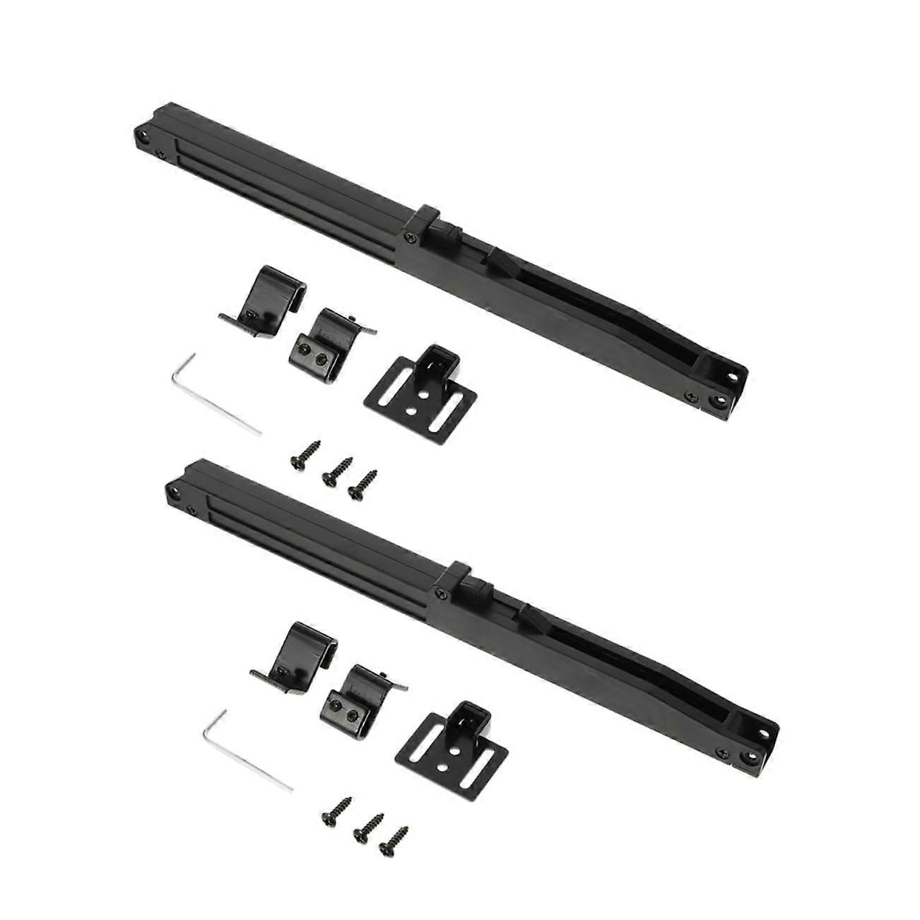2 Sets Adjustable Barn Door Damper and Heavy Duty Stopper with SoftClose Quiet Buffer Mechanism