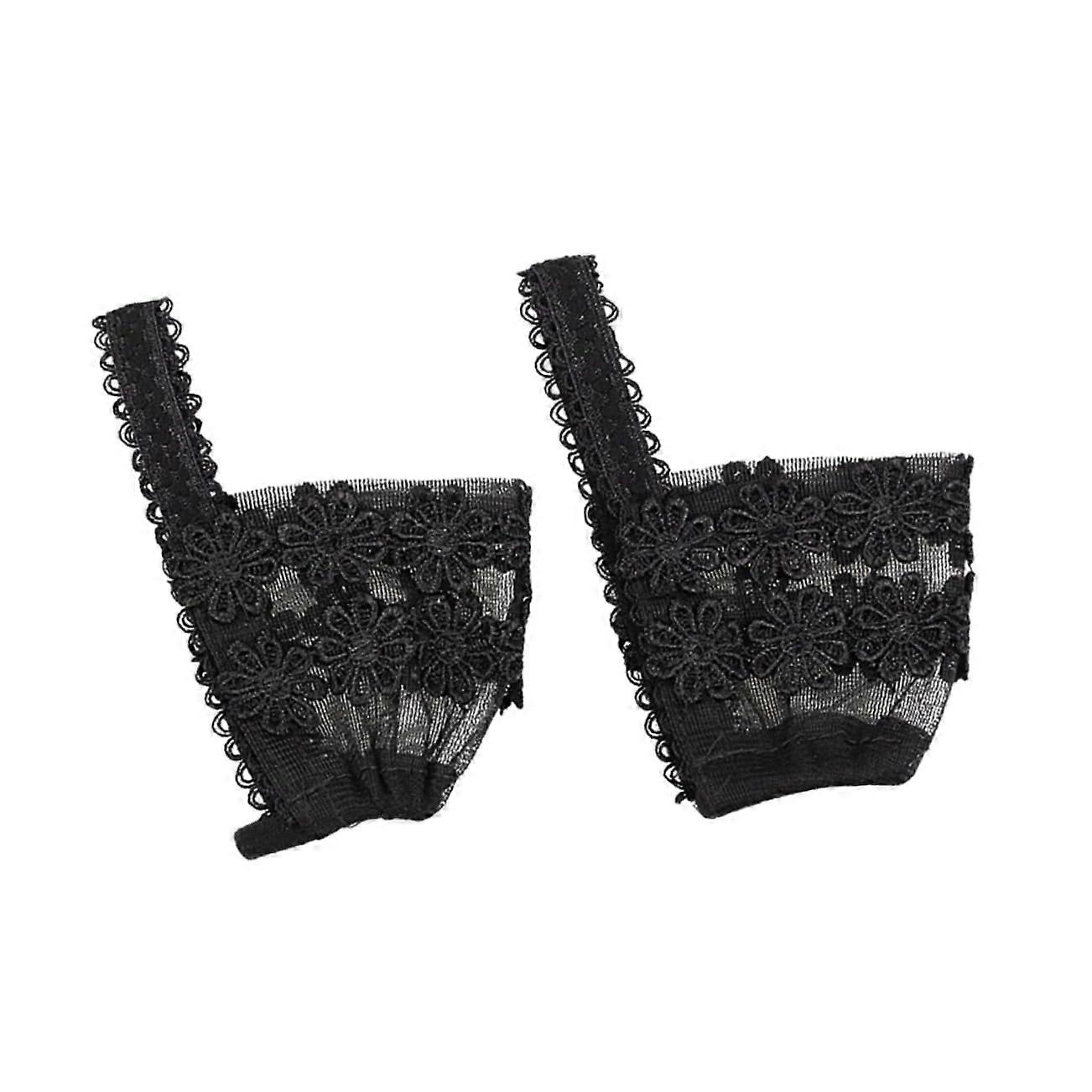 Heel Straps with Adjustable Elastic Fit for Loose Shoes Pumps XXLarge Heel Strap Holder Black