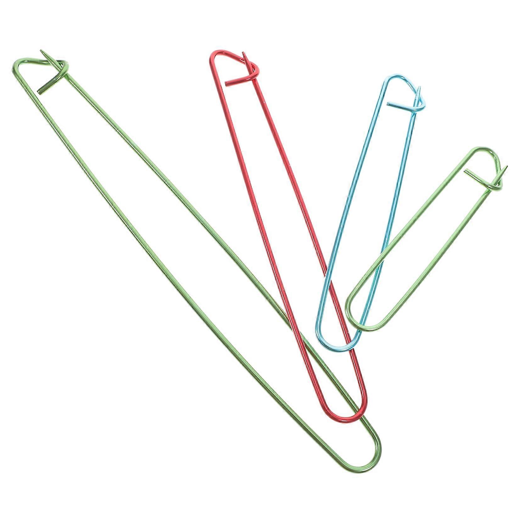 10pcs Knitting and Crochet Stitch Holder Set, Metal, Secure Locking, Assorted Sizes for Yarn Projects