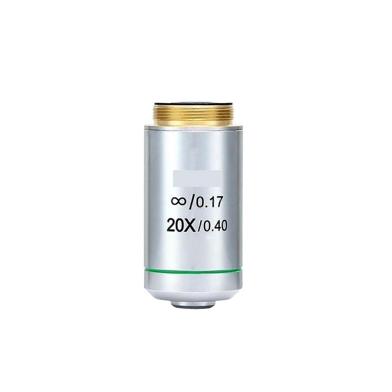 20X Achromatic Microscope Objective Lens for Brightfield Microscopy, CXBX Compatible, ColorAccurate Imaging