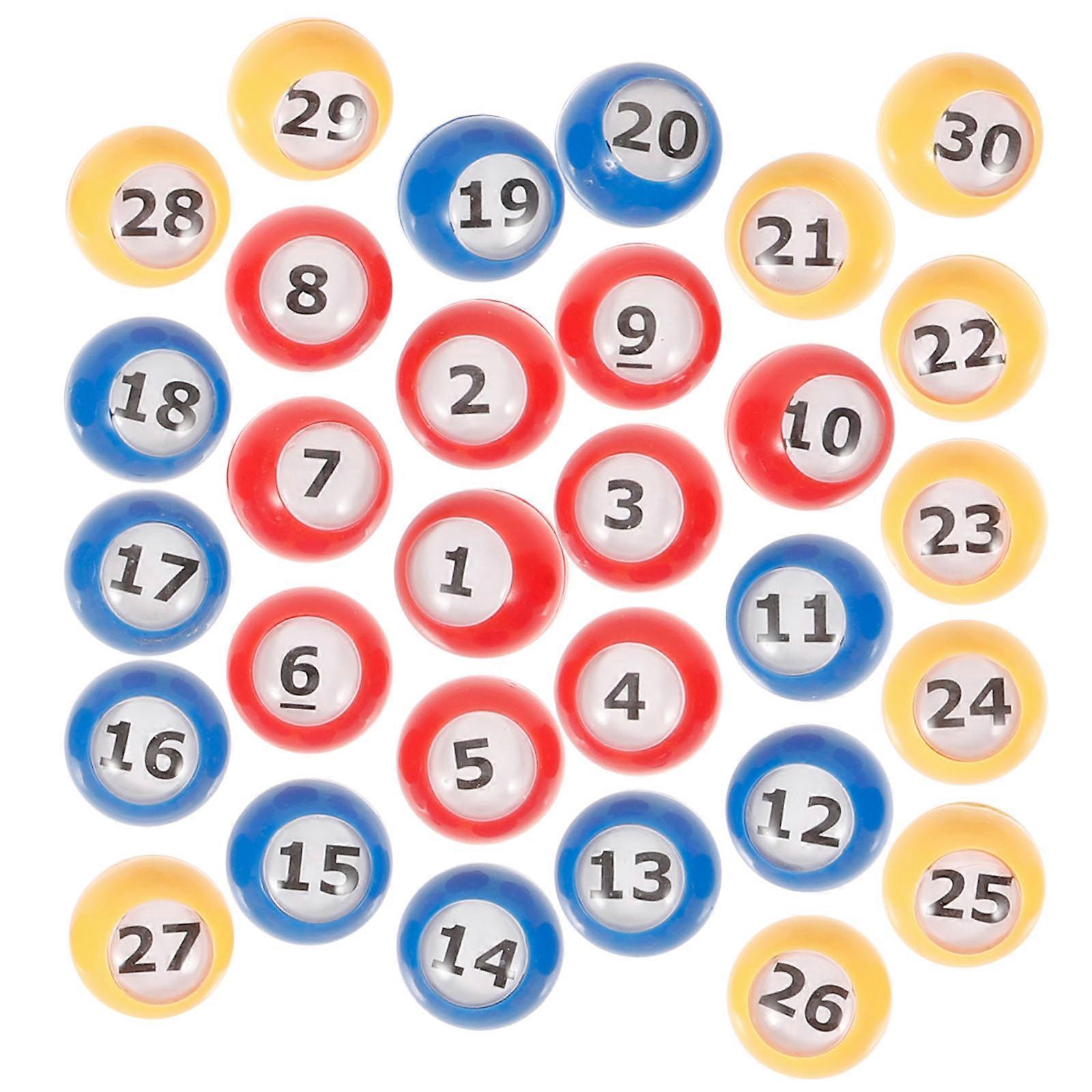 Balls Plastic Game Balls for Raffle Activity 30Pcs Assorted
