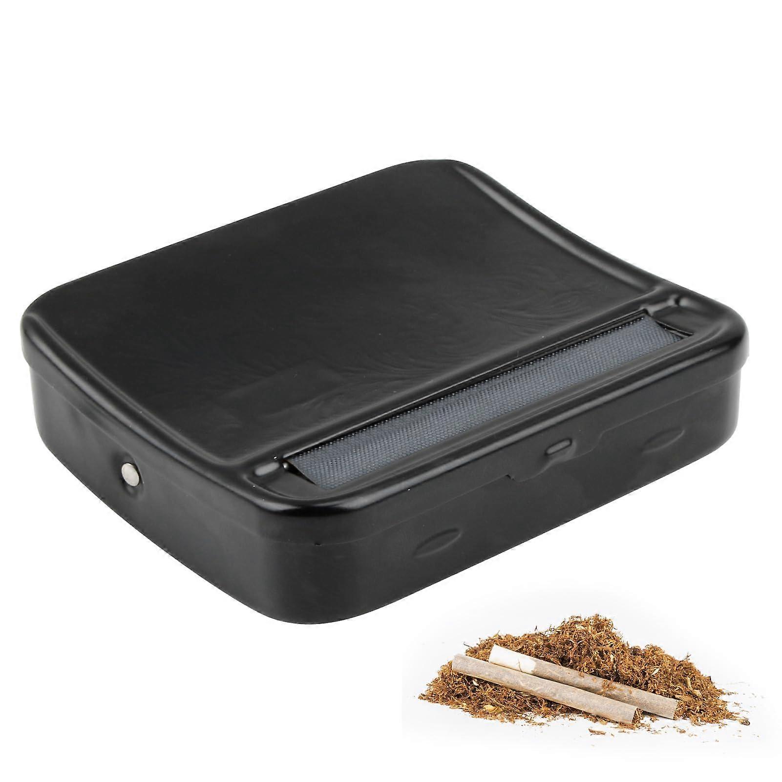 Automatic Cigarette Rolling Machine with Tobacco Pouch and Storage Box, 70mm Durable Roller
