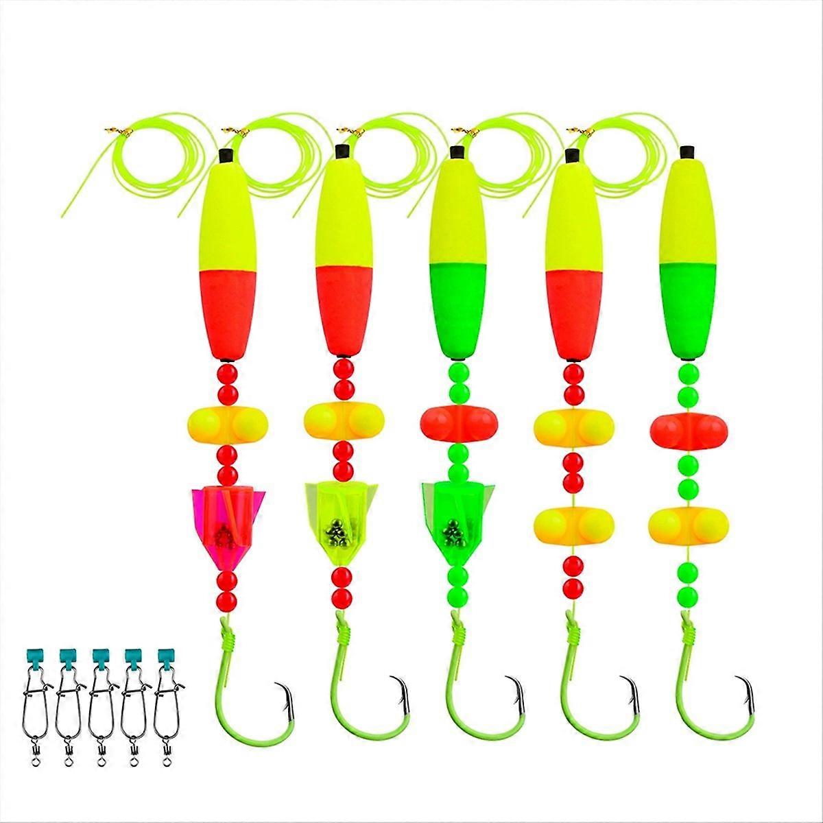 Catfish Float Rigs - Angelgerät mit Klapper, 5er Rigs