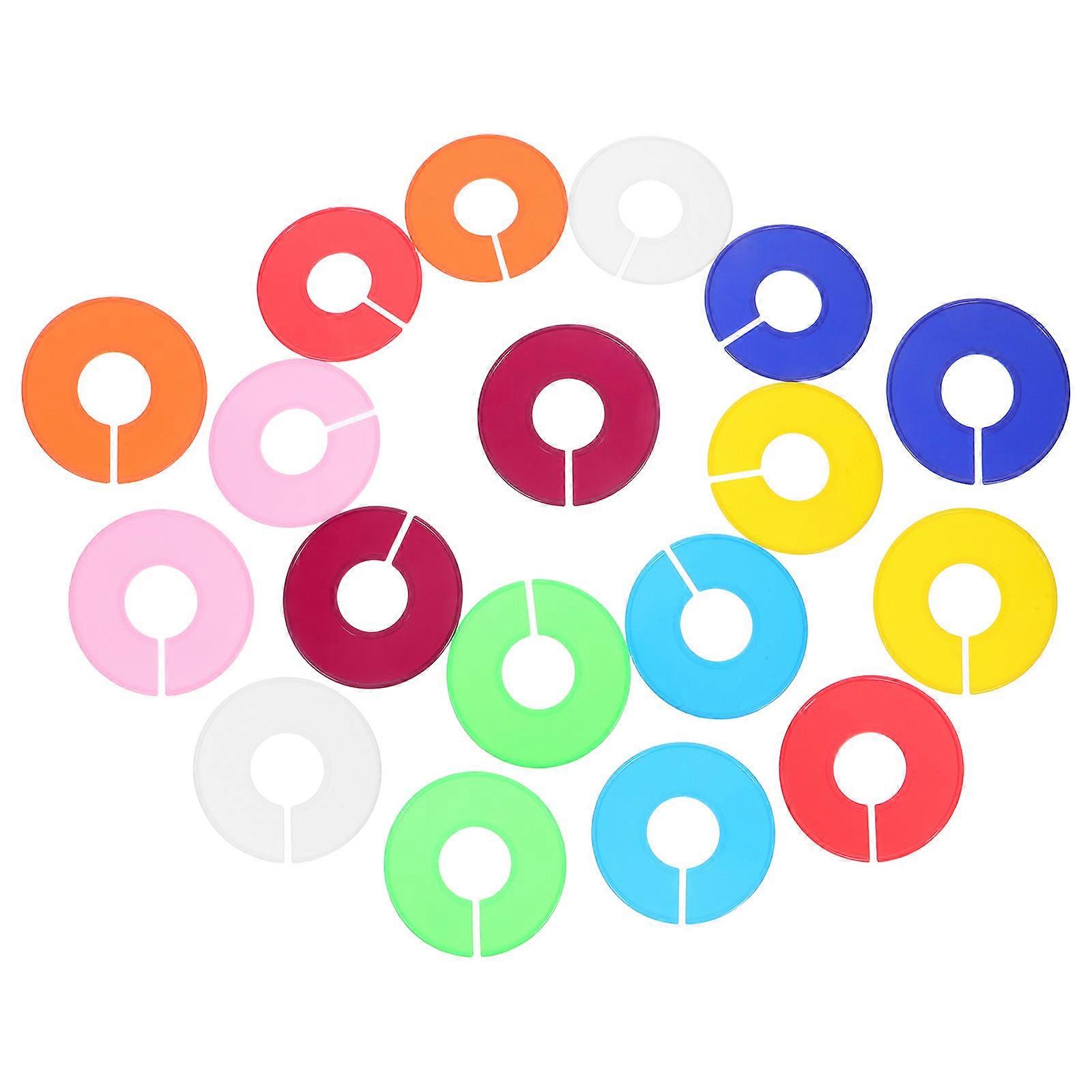 Size Plastic Display Circles for Store Use 36Pcs Assorted Colors