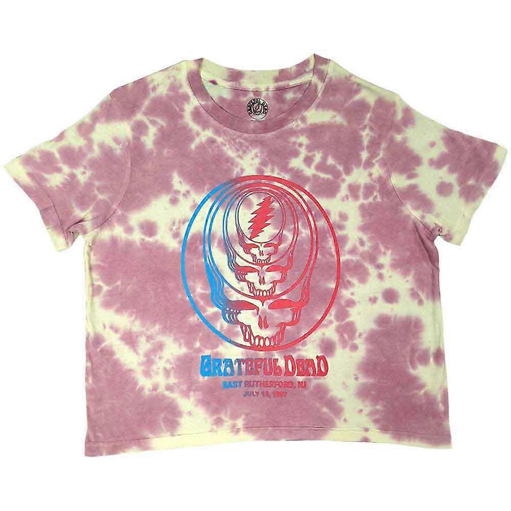 Grateful Dead Concentric Skulls Crop Top