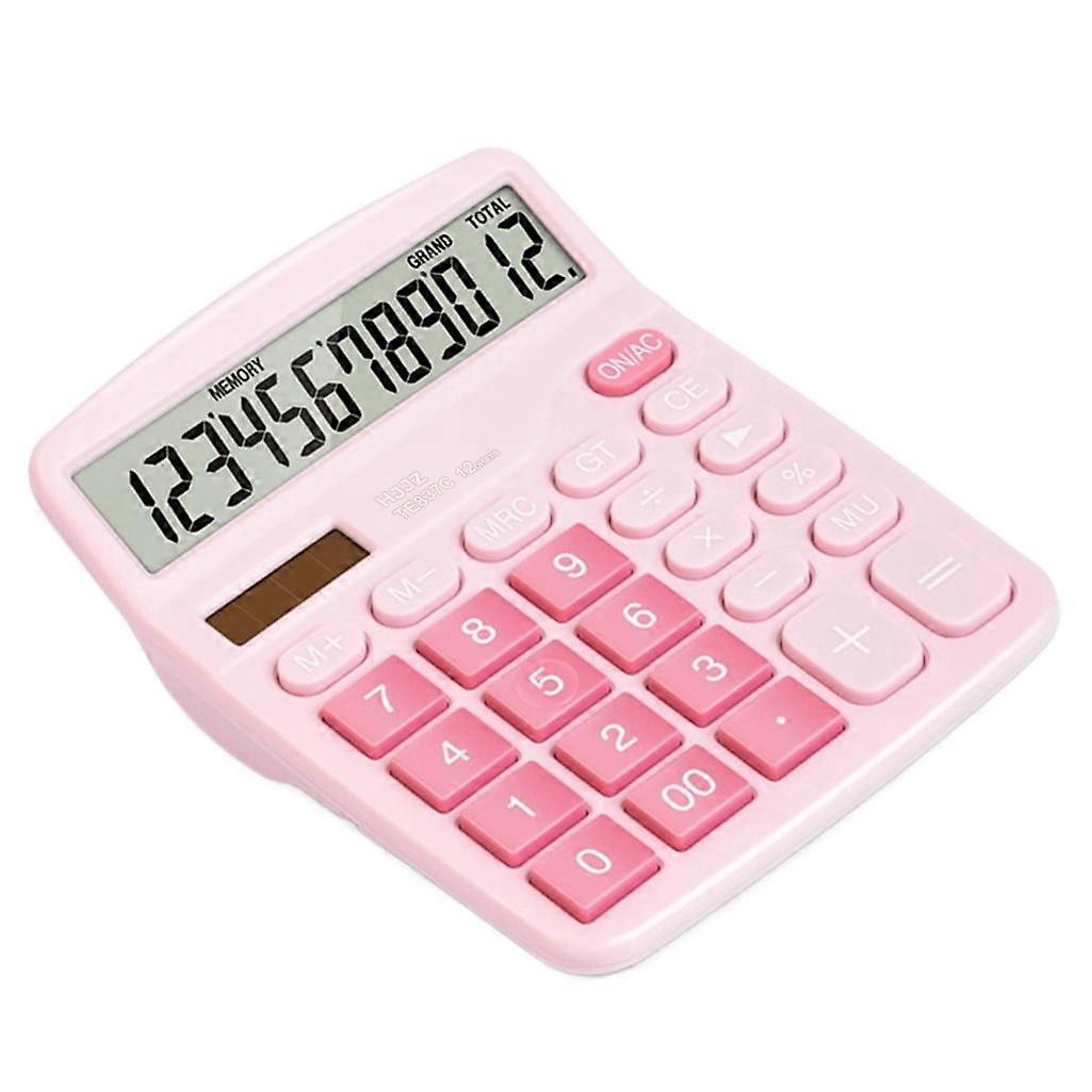Calculators, Cute Calculator with Large LCD Display Big Button, Pink