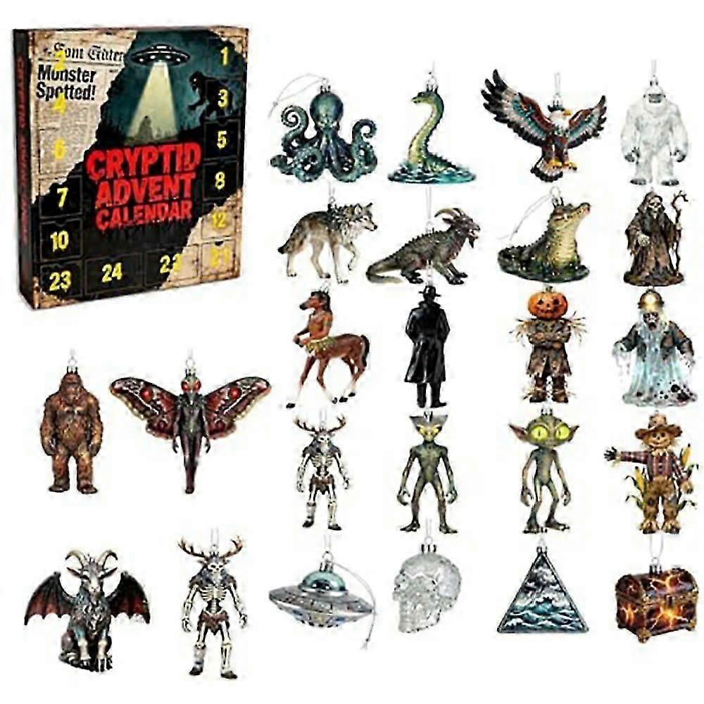 2025 Christmas Countdown Set Cryptid Advent Calendar 24 Days