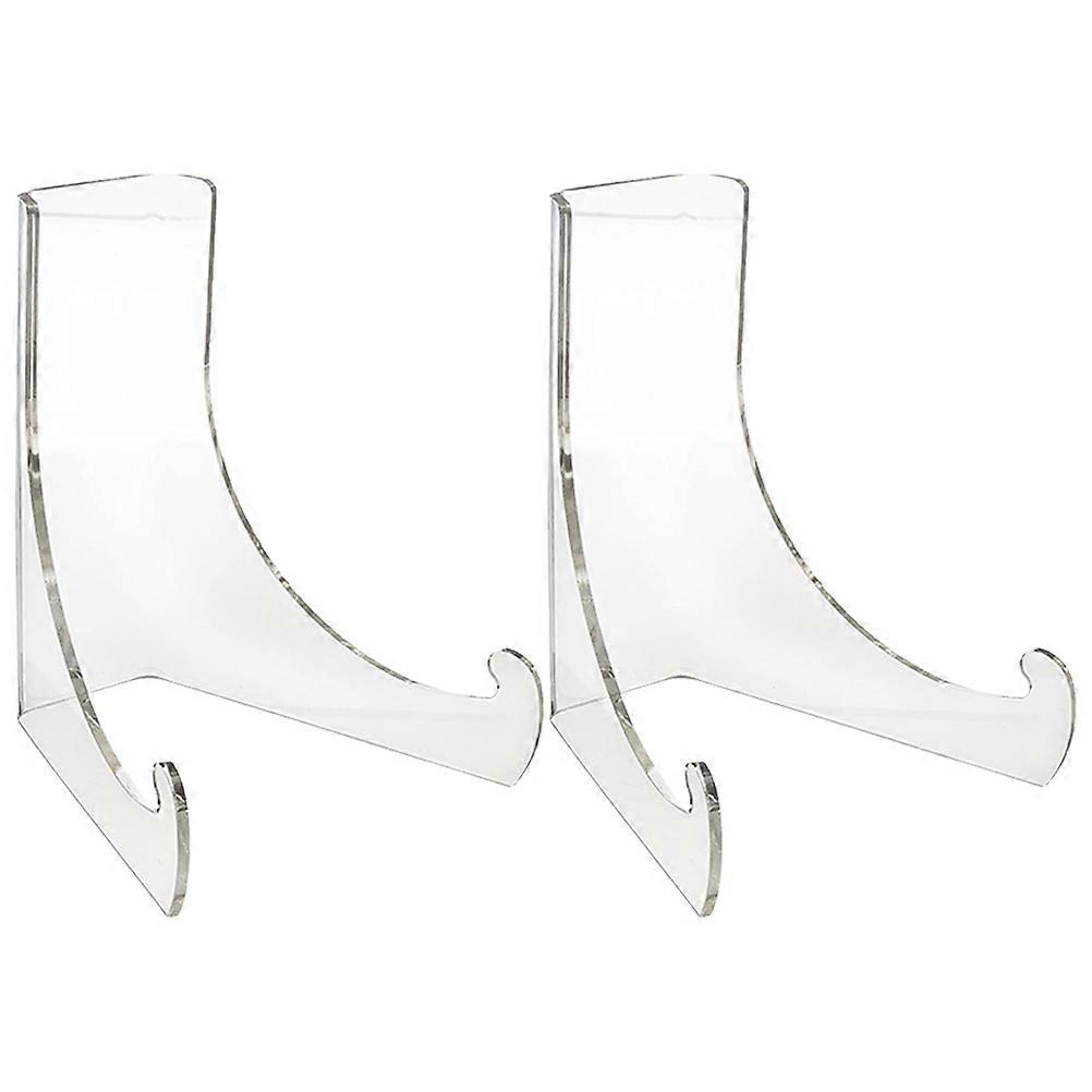 Acrylic Display Stand Versatile Rack for Display 2Pcs Transparent Showcase