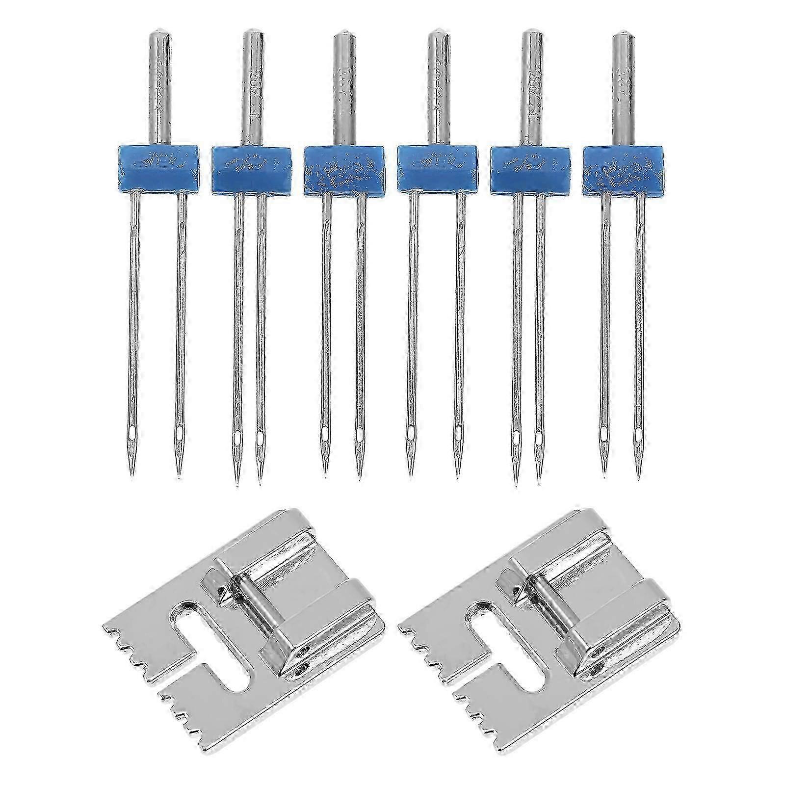 2 Sets Multi Function Sewing Twin Needles for Universal Sewing Machine