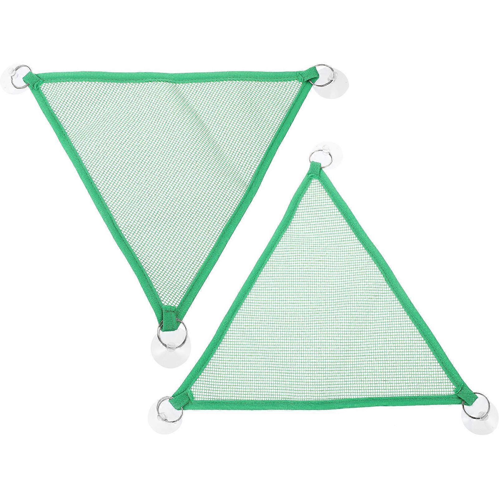 Green Reptile Hammock Lizard Hammock for Resting 8Pcs Set