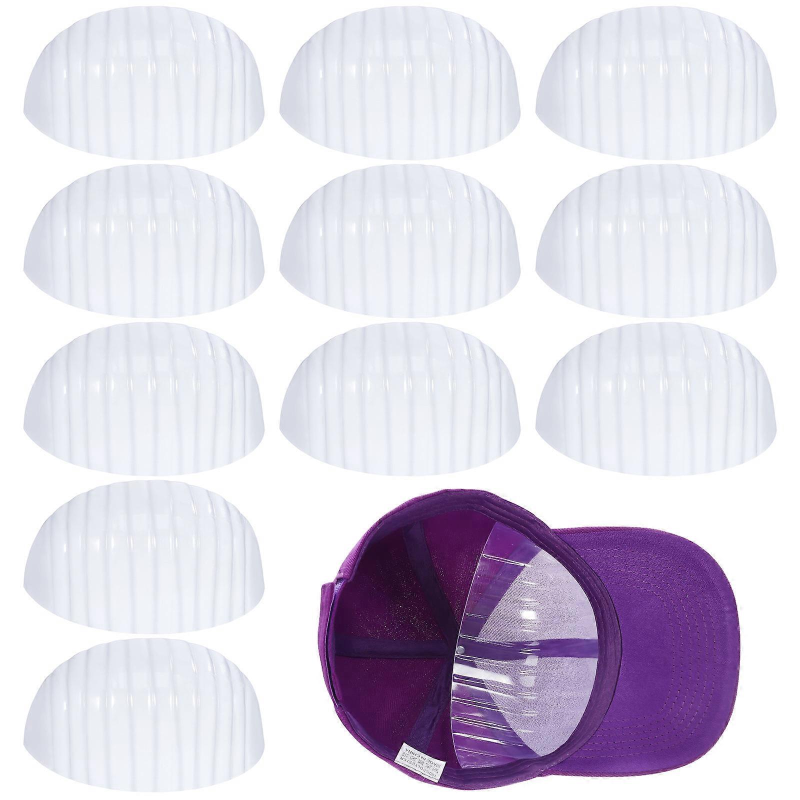 Hat Support Plastic Insert for Baseball Cap Storage 25Pcs White Half Insert