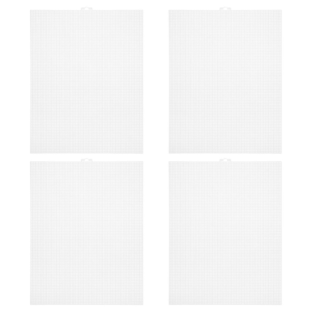 Transparent Plastic Canvas Mesh Sheets for DIY Craft 4Pcs Pack