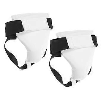 Protetor genital para boxe, conjunto de 5 peças, branco, reutilizável.