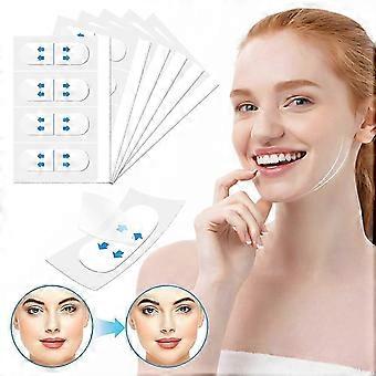 200 Pcs Face Lift Tape Invisible Face Tape Lifting Invisible Instant Face Lift Neck Tape Facial Tape for Double Chin Jowls Eyes Wrinkles Sagging Skin